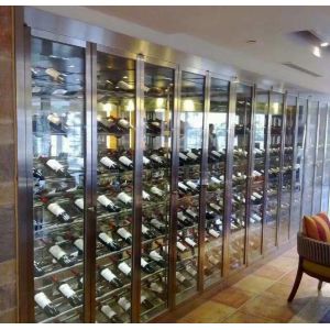 China Wine Shelves Fabrication Custom Stainless Steel Factory Price