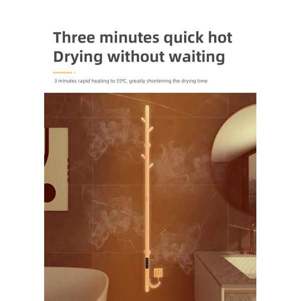 Electric Bathroom Towel Warmer Rack Fashionable Style for Wall Mounting