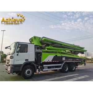 Reconditioned Zoomlion 47X-5RZ Concrete Pump Truck 600L Hopper Capacity