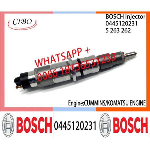 BOSCH 0445120231 5263262 Neutral Fuel Injector Assembly 0445120231 5263262 For CUMMINS KOMATSU