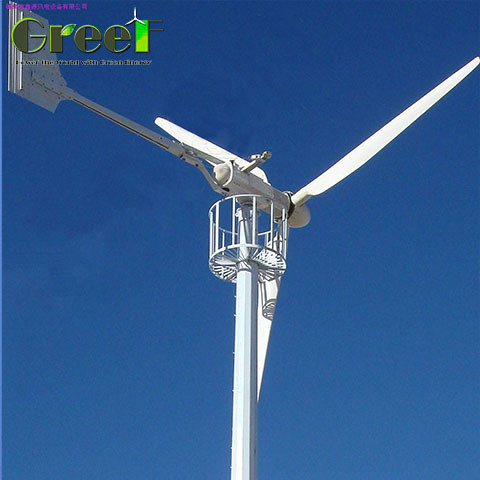 Active Yaw System IP54 Protection Horizontal Axis Wind Generator For Low
