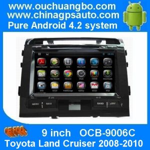 Ouchuangbo 9&quot;Car DVD Capacitive Screen Android 4.2 for Toyota Land Cruiser