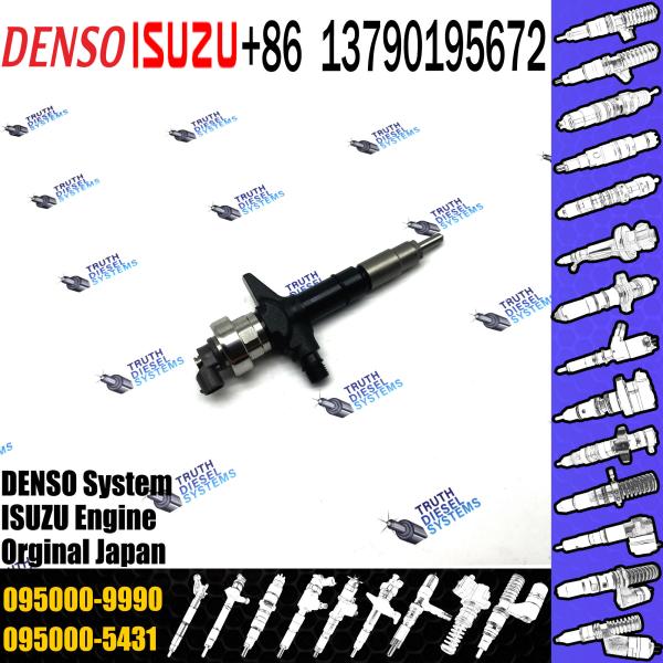 Buy Construction Machinery Parts New diesel fuel injector truck engine spare parts 095000-9990 for ISUZU 4JJ1 injector at wholesale prices