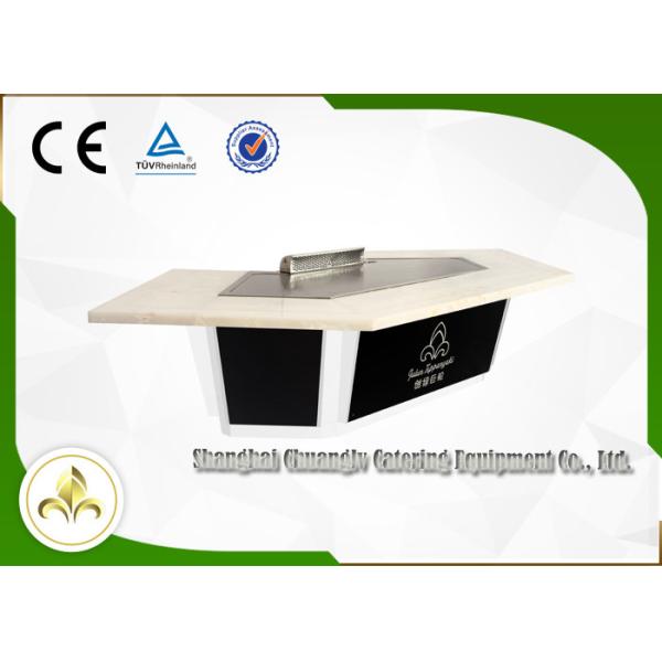 Snow Mountain Gas Teppanyaki Plate Japanese Dining Grill Built In Air Blower