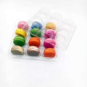 Plastic Clear 12 pack macaron tray