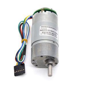 2000 RPM Metal Speed Reduction Gear Motor High Torque 24V DC With Encoder