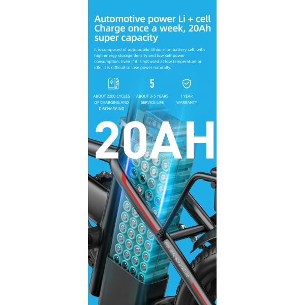 48T Alu Lightweight Electric Folding Bike Collapsible 125kg Max Loading