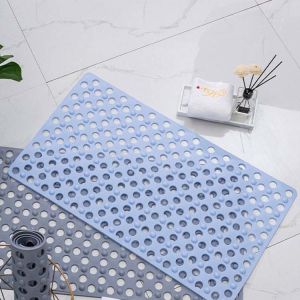 China Silicon Bathtub Mats With Drain Holes And Suction Cups on sale