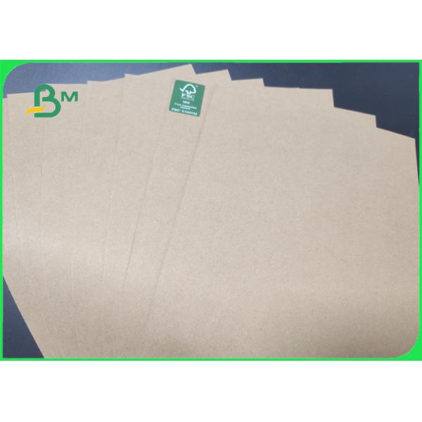 Wood Pulp 160gsm 200gsm Kraft Paper Roll For Stationery Folding Resistance