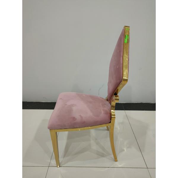 Buy Flannel Stainless Steel Leg Dining Chairs at wholesale prices