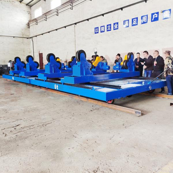 Workshop Motorized Rail Cart Steel Scrap Battery Transfer Cart