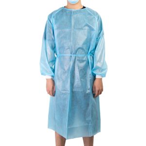 Waterproof 40gsm 50gsm Non Woven Disposable Gown