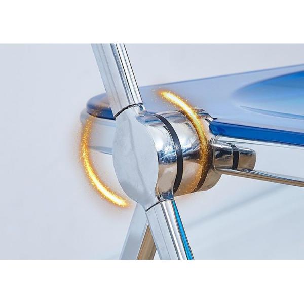 Custom Logo Clear Plastic Folding Chair for Garden Restaurant Cafe Wedding Banquet Even