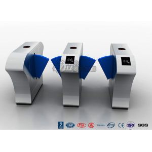 China Intelligent Retractable Flap Barrier Gate Controlled Access Turnstiles 550mm Width on sale