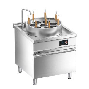 Quality Floor Western Induction Deep Tank Noodle Cooker with Cabinet for sale