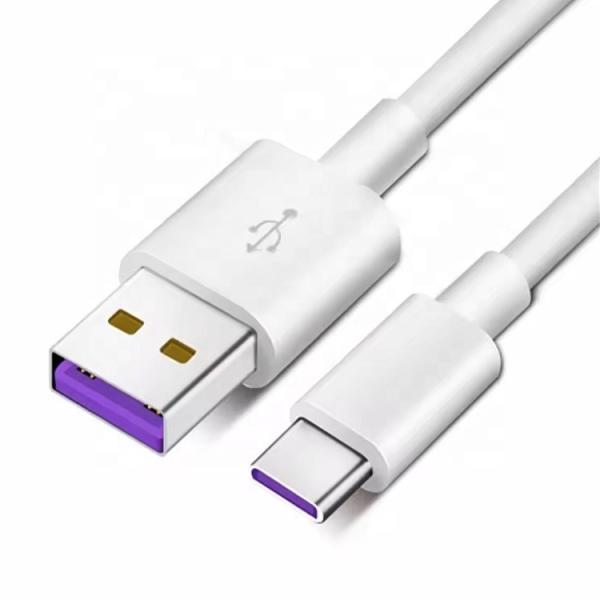 High Quality 1M 2M 5A Fast Charging USB to Type C Data Charger Cable for Huawei