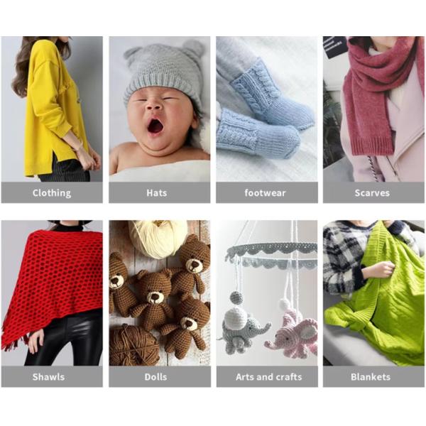 Ktex 139 Acrylic Fiber Yarn Bulk Supply 1.5D-15D Multi-Color Knitting Yarn For Scarves / Crafts In Black