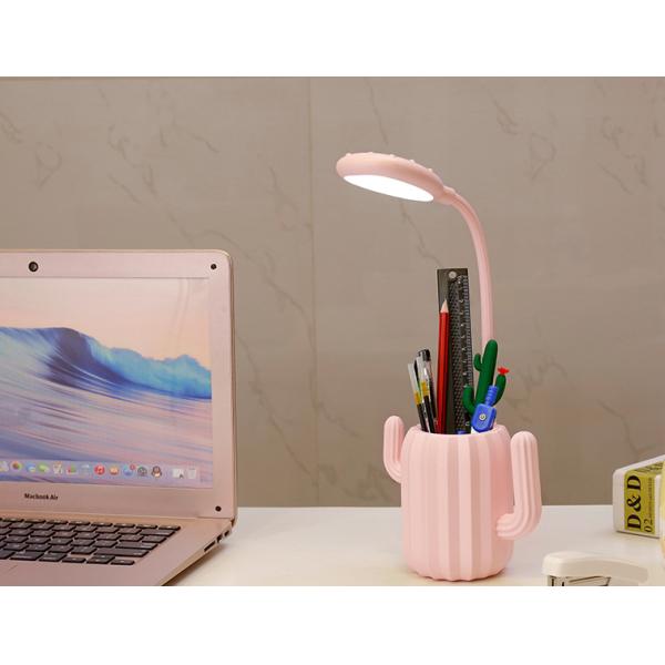 Cactus Pen Holder Table Lamp Portable LED 360 Degree Eye Protection Lamp