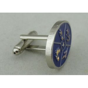 3D Double Plating Custom Tie Bars Cufflink 20 mm With Soft Enamel