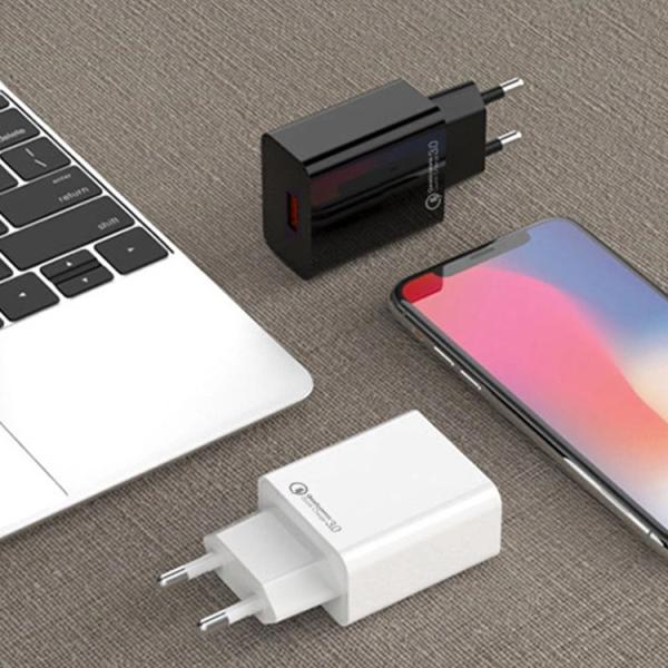 QC3.0 USB Wall Chargers 18W 12 Volt Fast Charger 1.5A