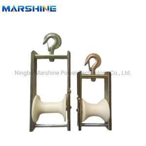 Aluminum Nylon Sheave Roller Bunch Conductor Stringing Pulley Block