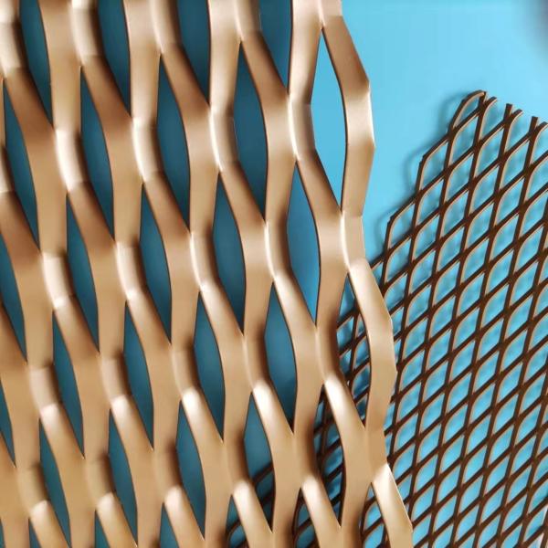 Buy Anodized Aluminum Expanded Metal Mesh for Suspended Ceiling at wholesale prices