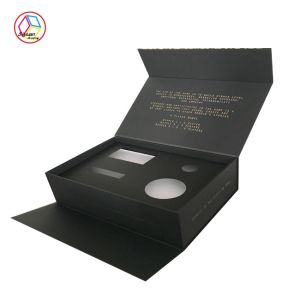 Luxury Cosmetic Box Gothic Style Printing Handling Glossy Lamination