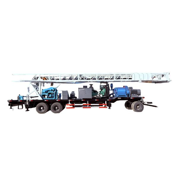 Buy Trailer Water Well Driling Rig With 132KW Cummins Diesel Engine For 600m Water Drilling at wholesale prices
