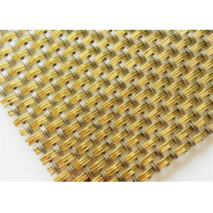 Facade Cladding Architectural Mesh Railing Infill Panels Warp Pitch 105 X 15MM