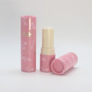 Refillable Eco Friendly Paper Box , Varnished Biodegradable Cosmetic Tubes