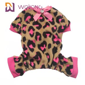 Customizable Pattern Bow Pet Pajamas Pet Clothing Warmth Cute Dog Pajamas