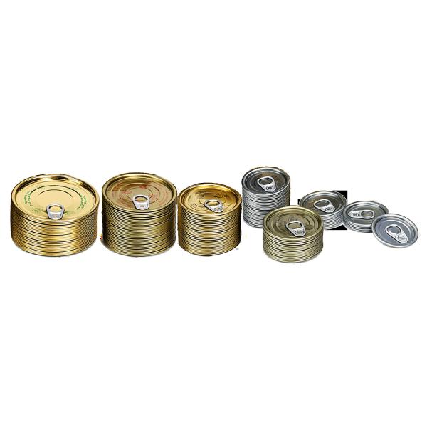 Buy Manufacture Tin Easy Open Ends Antirust Function Gold Tin Can Cover Tinplate Coil Easy Open End at wholesale prices