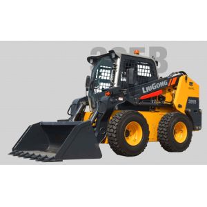 China 1.1 Ton Wheel Skid Steer Loader 395B With Hammer And High Flow Hydraulic System on sale