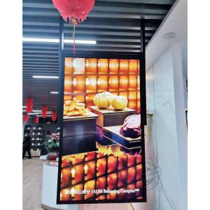 Double Sided LCD 2000nits Digital Window Signage 50inch Wall Hanging