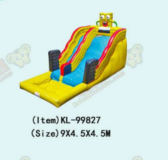 Aldult Outdoor Rental Inflatable Large Water Slides With Bouncy