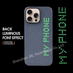 Glow In The Dark Super Light Aramid Carbon Fiber Mobile Cover for iPhone 17 Pro
