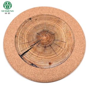 Wholesale Round and Square Custom Promotion Gift Cork Placemats Cork Trivets
