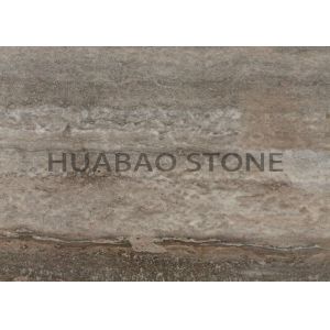 China Silver Travertine Marble Granite Slabs Sedimentary Rock Unique Crystalline Structure on sale