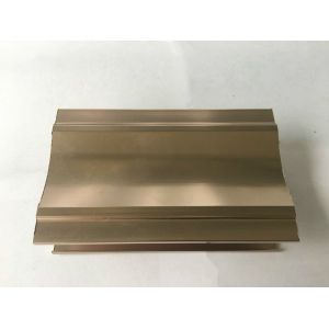 Anti - scratch Rose Gold Polished Aluminium Profile For Door And Window