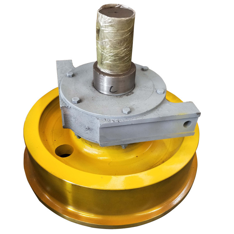 Precision crane wheel with detailed tread surface