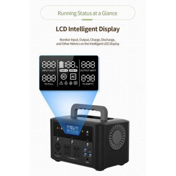 ROHS AC 700W Outdoor Portable Power Station For Car Jump Starter