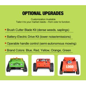 New Condition Lawn Mower Gas Engine Garden Lawn Mower Remote Control Lawn Mower