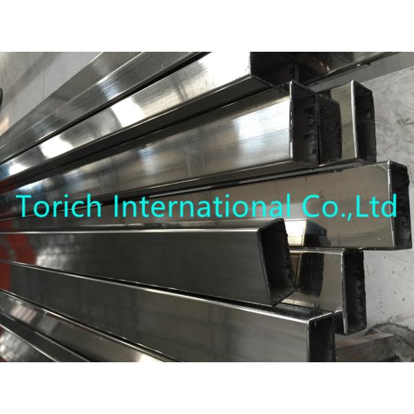 304 Rectangular Stainless Steel Tubing For Structure Purpose 0.3 - 4.5 Mm WT
