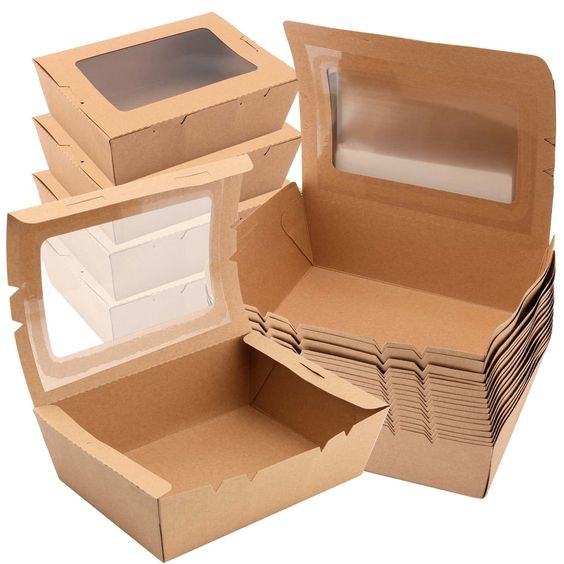 Buy Recyclable Paper Box Clear Pvc Window Boxes With Window Chocolate Cupcake Bakery Cake Box at wholesale prices