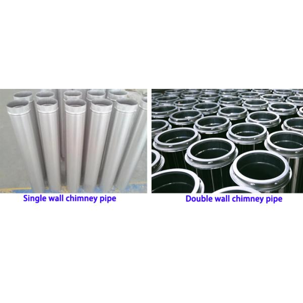 Stove Flue Double Wall Stainless Steel Chimney Pipe With Twist Lock System
