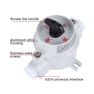 ATEX 220V 10A Explosion Proof Rotary Switch push button switch wall switches