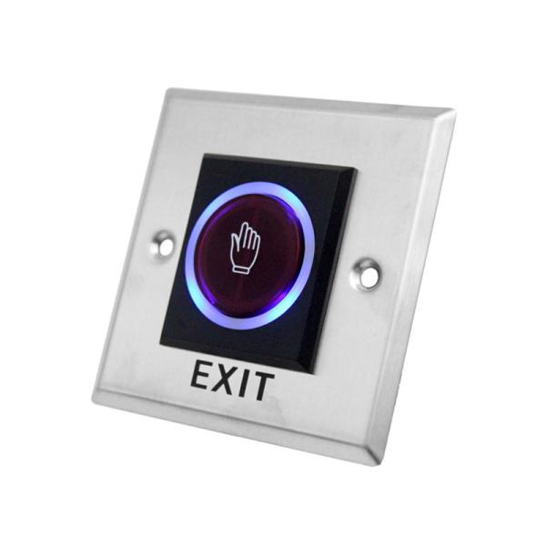 Waterproof No Touch Exit Button , Square Push To Exit Button With Timer