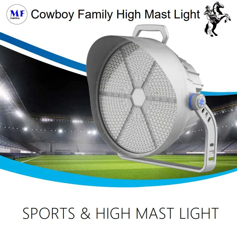 Factory Price 400W/500W IP66 150lm/W DC42V Sports Stadiums Football Basketball Sport Field Court Projector High Mast Light