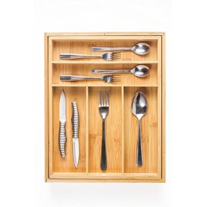 2017 new expandable bamboo drawer organizer