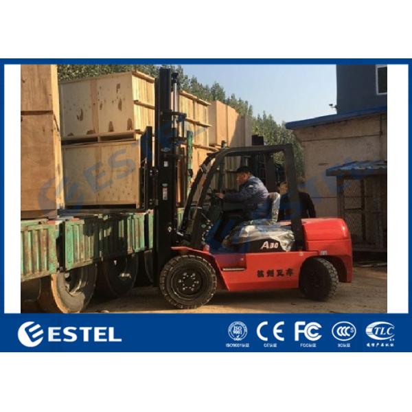 Two Compartments IP65 3 Bays Outdoor Equipment Cabinet